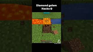 Diamond golem Hacks 🐺 #minecraft #fypシ゚viral #memes