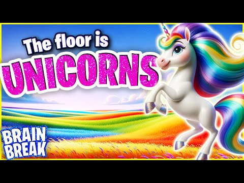 Unicorn Freeze Dance 🦄 Brain Break for Kids 🦄 Floor is Lava 🦄 Just Dance