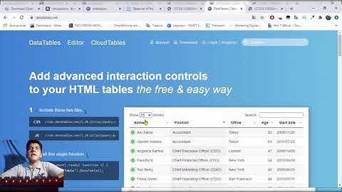 DATA TABLES Y COMO IMPLEMENTARLAS
