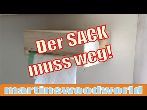 FZQBEY Wandmontierter Abfallsack-Organisator, Beutelspender Tütenspender,  Müllsack Aufbewahrungsbox, Platzsparender Plastiktütenspender, ohne Bohren