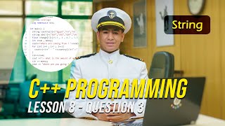 C++ Programming (String) - Lesson 8 (Q3) - (Ahmed Ismail)