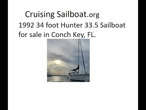 1992 Hunter 33 5 Sailboat for sale in Conch Key, FL. $38,500. @BoatersNetVideos