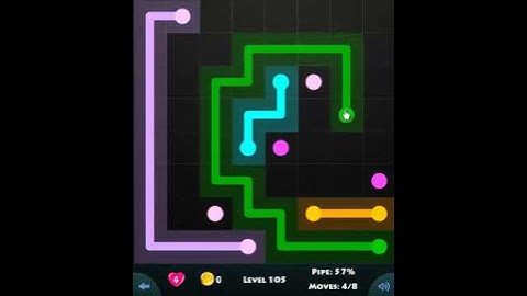flow game facebook - 8 x 8 mania level 105 Connect the dots