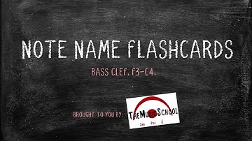 Bass Clef Note Name Flashcards