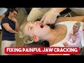 Fixing jaw cracking  tmj pain   chiropractic treatment