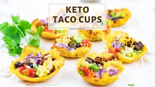 Easy Crunchy Keto Taco Cups Recipe