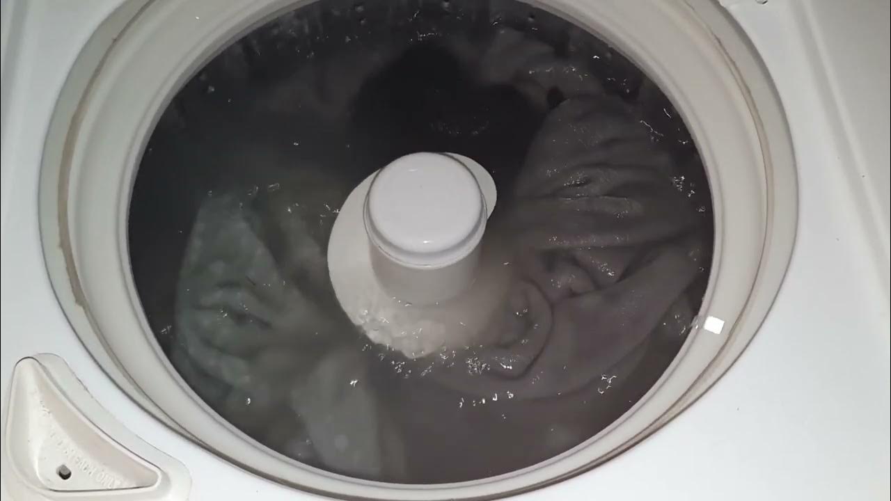 GE Toploader Washer Knits Cycle (Washing Blankets) YouTube