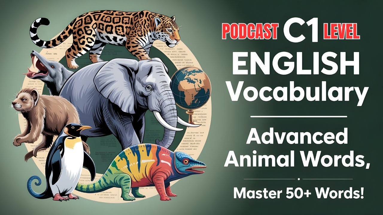50+ C1 Advanced Animals Wordlist || English Listening Practice Podcast ...