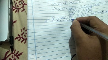 If asintheta+bcostheta=c then prove that acostheta -bsintheta =root of a²+b²-c²