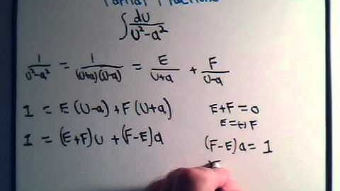 Integration By Partial Fractions Example 1