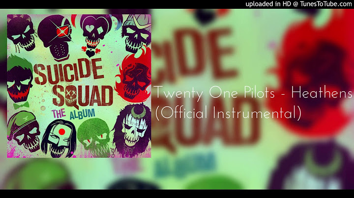 Heathens Instrumental version - Instrumental performance video thumbnail