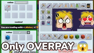 DOING ONLY OVERPAY TRADES IN SKYBLOCK || BLOCKMAN GO  #skyblock #blockmangoskyblock #blockmango
