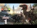 Ark coop episode 1 je commence  tame du dino