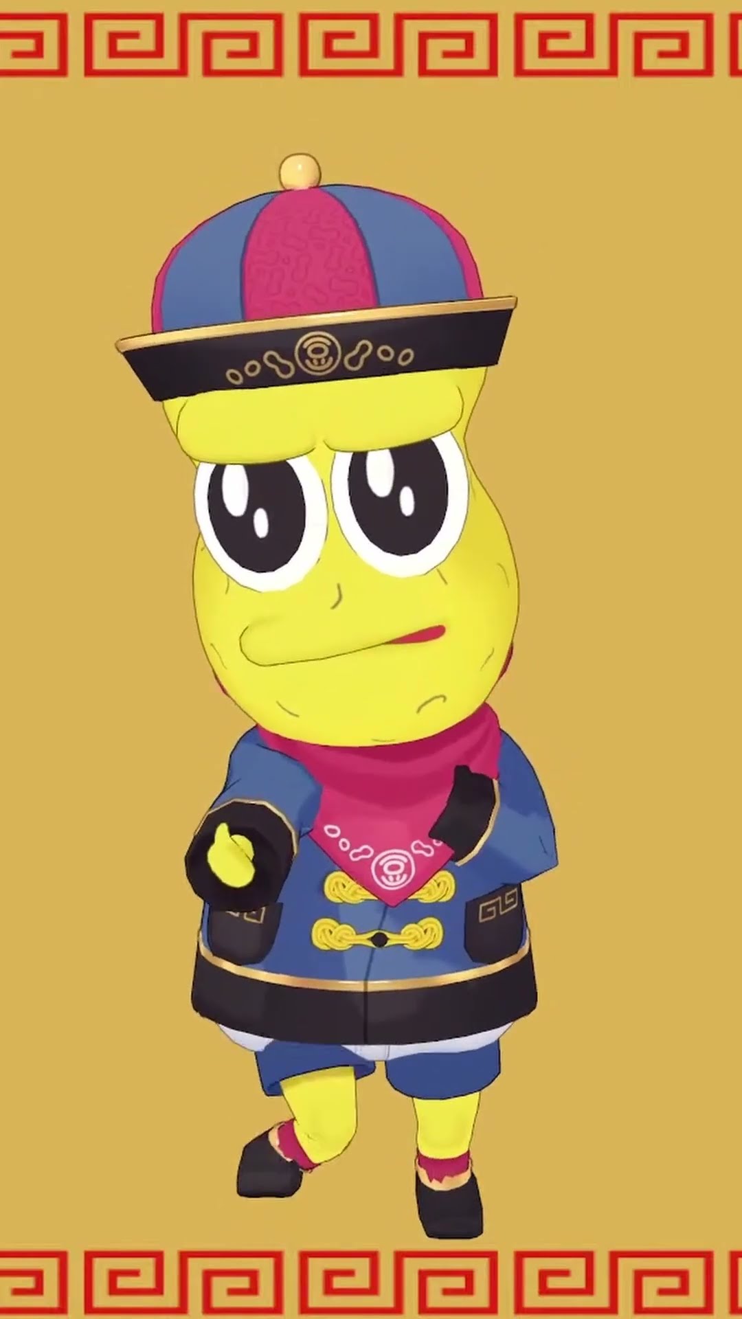 Peanuts-kun's cute Chinese food costume [PokoPi cutout] - YouTube