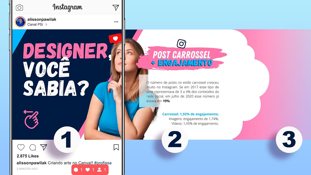 8 Dicas para criar um post carrossel no Canva para o Instagram