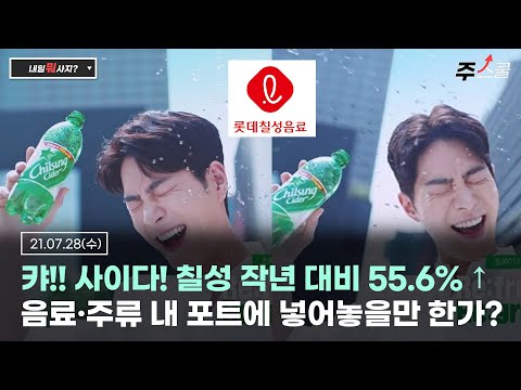 롯데칠성 2분기 영업이익 55.6%↑…&amp;quot;0㎉ 음료·홈술 덕&amp;quot; #롯데칠성#음료#홈술#제로칼로리#칠성사이다#생수#스포츠음료#<strong>탄산수</strong>