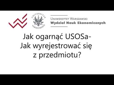 Poradnik USOS- Jak wyrejestrować się z przedmiotu