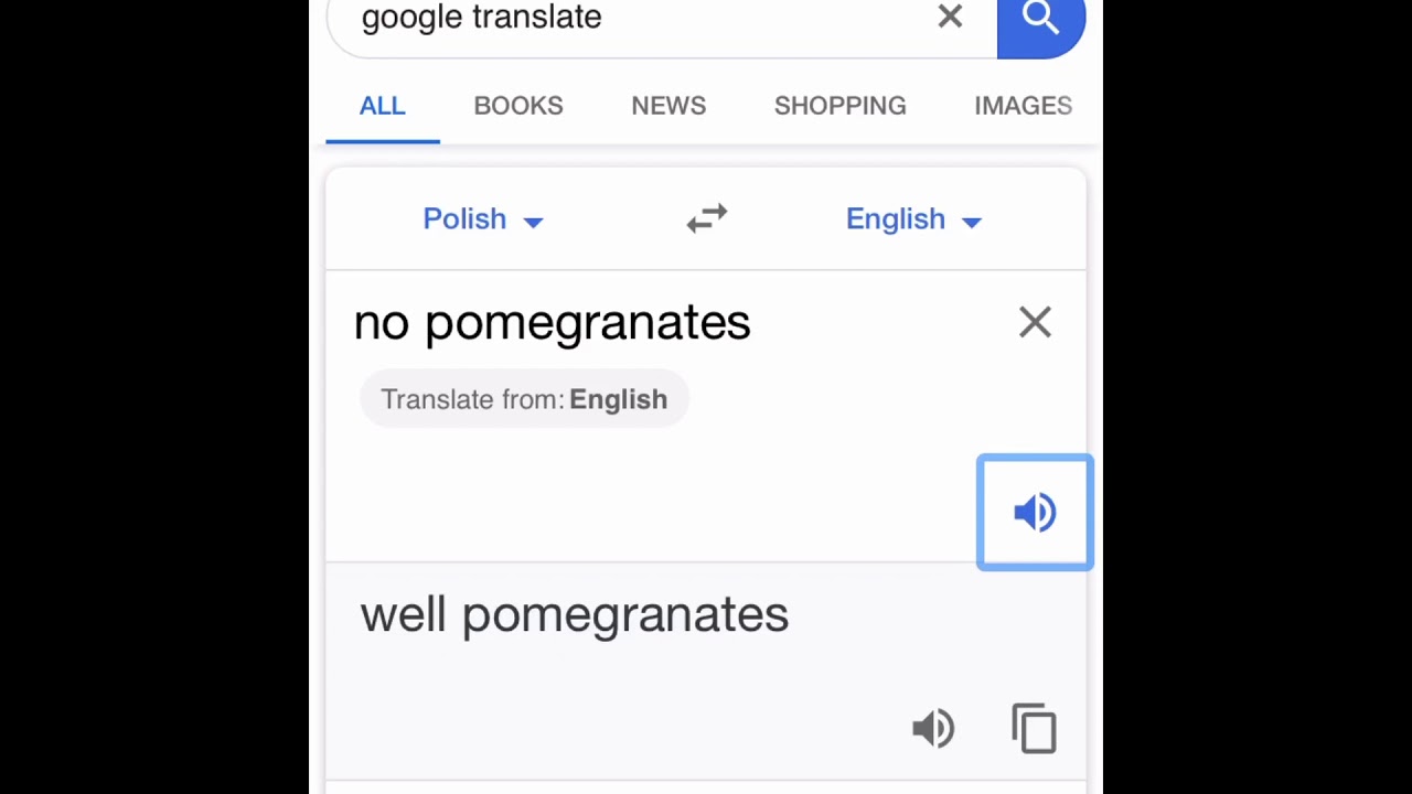 No Pomegranates Lady In Poland YouTube