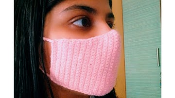 How to Crochet Quick and Easy Face Mask #crochettutorial #crochetfacemask #crochetmask #70