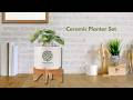 Ceramic Planter Set from Illini