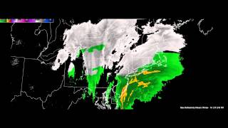 Famous 24 Hour Radar Loop of the February 8-9, 2013 Nor'Easter Winter Storm "Nemo" Wealth