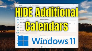 How To Hide Additional Calendars on Windows 11 Guide