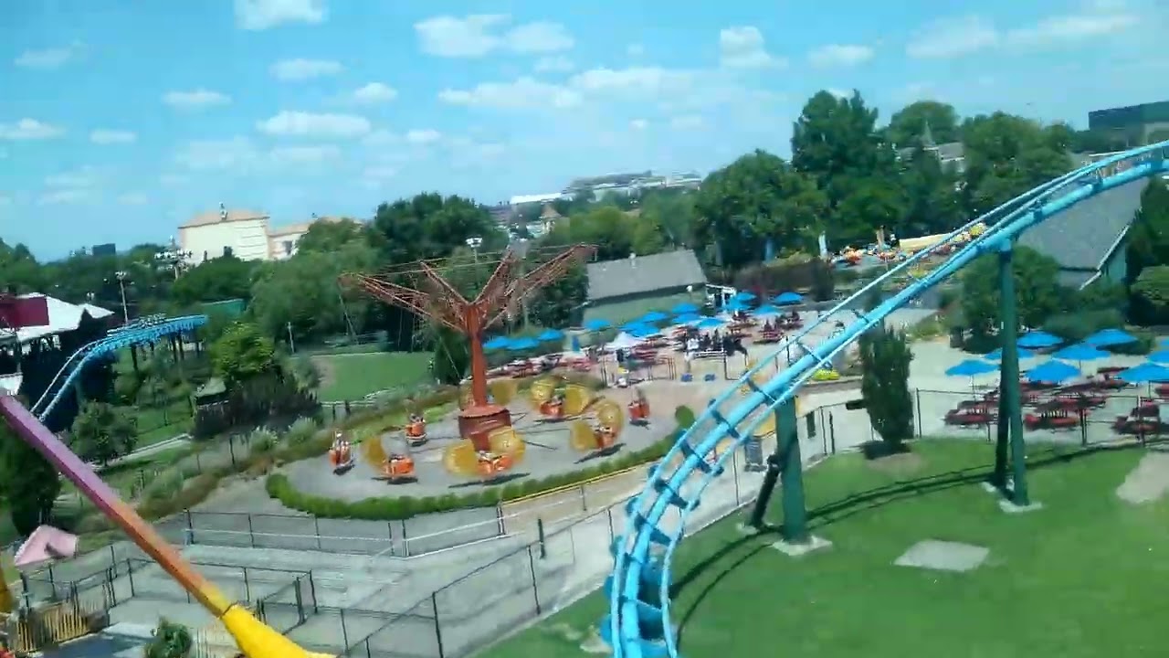Lightning Run Front Seat On-Ride POV | Kentucky Kingdom | July 2023