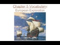 European Exploration Vocab