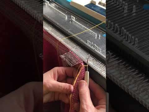 Chain stitch on the knitting machine
