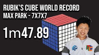 Rubik&#39;s Cube 7x7x7 World Record 1m47.89 - Max Park
