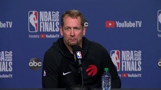 Nick Nurse Full Interview - Game 1 Preview | 2019 NBA Finals Media Availability