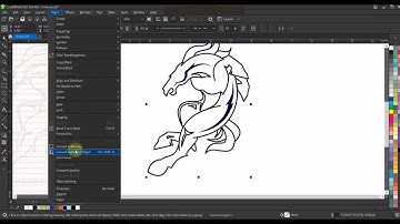 CorelDRAW Freehand Tool Professional Technique with Amazing Drawing Art Work - Horse Mascot.mp4