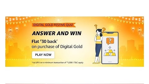 Amazon Digital Gold Festive Quiz Answers Today |13 October 2022 | Daily Quiz Time