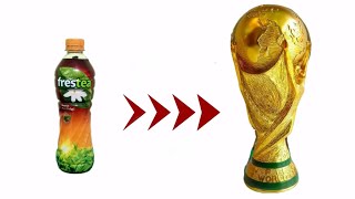 DIY | Fifa World Cup Trofi | Trofi piala dunia dari botol