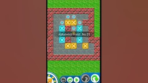 Sokoban touch alphabets(6 trials). No.1,2,3,4,5,6