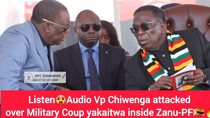 Listen🥵Audio Vp Chiwenga attacked over Military Coup yakaitwa inside Zanu-PF🇿🇼🔥