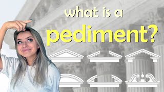 What is a pediment? Definition of a PEDIMENT seen in architecture and pediment components