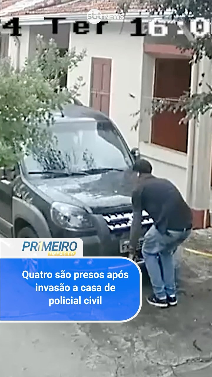 Quatro são presos após invasão a casa de policial civil em SP