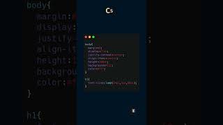 Responsive Font Sizing with CSS Clamp | Code Flicks #codeflicks #shorts #shortsvideo #shortsviral