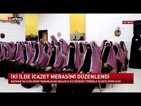 İlimlerini Tamamlayan Kız Öğrenciler İcazetlerini Aldı