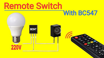 How To Make Remote Switch Without IC..Simple Remote Control AC Light Circuit..[Hindi]