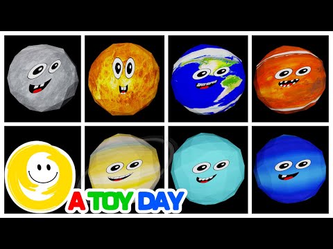 Learn Planets COMPILATION for BABY 🪐🌎🔭☄️⭐ | Mercury Venus Earth Mars Jupiter Saturn Uranus Neptune