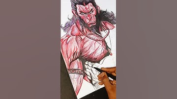 How to draw Hanuman ji pen drawing #shorts #hanuman #drawing #trending #viral #art