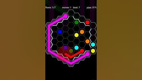 How To Solve Flow Free Hexes Courtyard Pack Level 84 9x9 Board Walk Through Solution Walkthrough