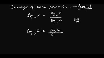 Change of base formula proof