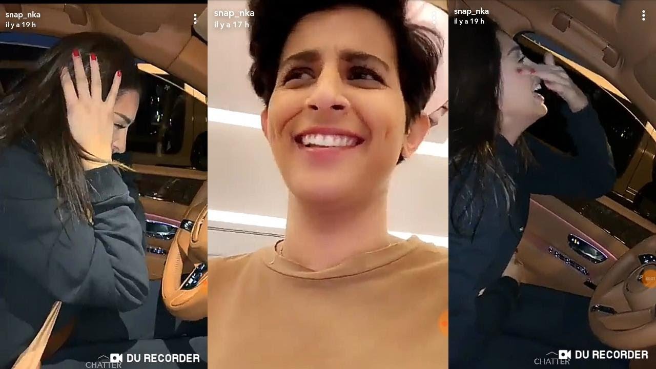 نورة العميرة تحاول انقاد فوز من هستيرية الضحك