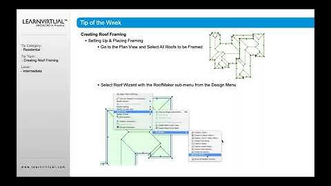 Creating Roof Framing in Archicad