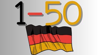 1 to 50 German numbers! -Die Nummer 1 bis 50. --A1