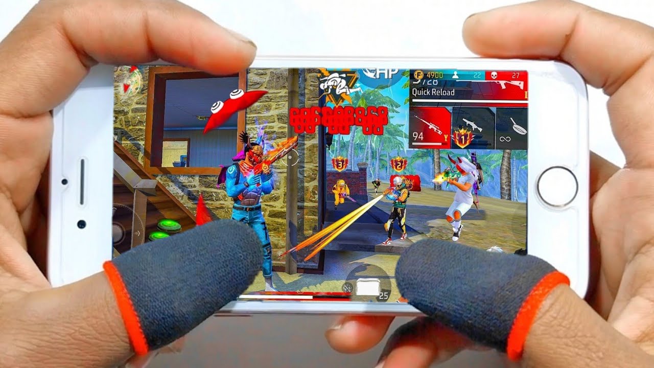 Iphone 6s Free Fire Gameplay test full max settings HUD+DPI+ MACRO 1 gb ram🤯