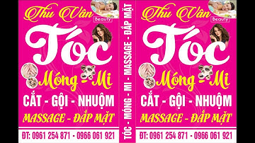 Share mẫu biển Tóc Móng Mi file Corel 12 + Ai   Quảng Cáo Yên Bái   lam bien quang cao yen bai